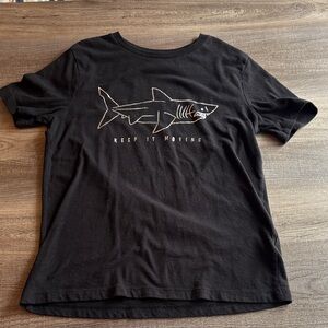 Old Navy Black Shark Graphic Tee